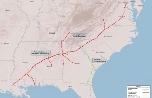 Palmetto Project map