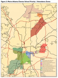 Charter school attendance zones